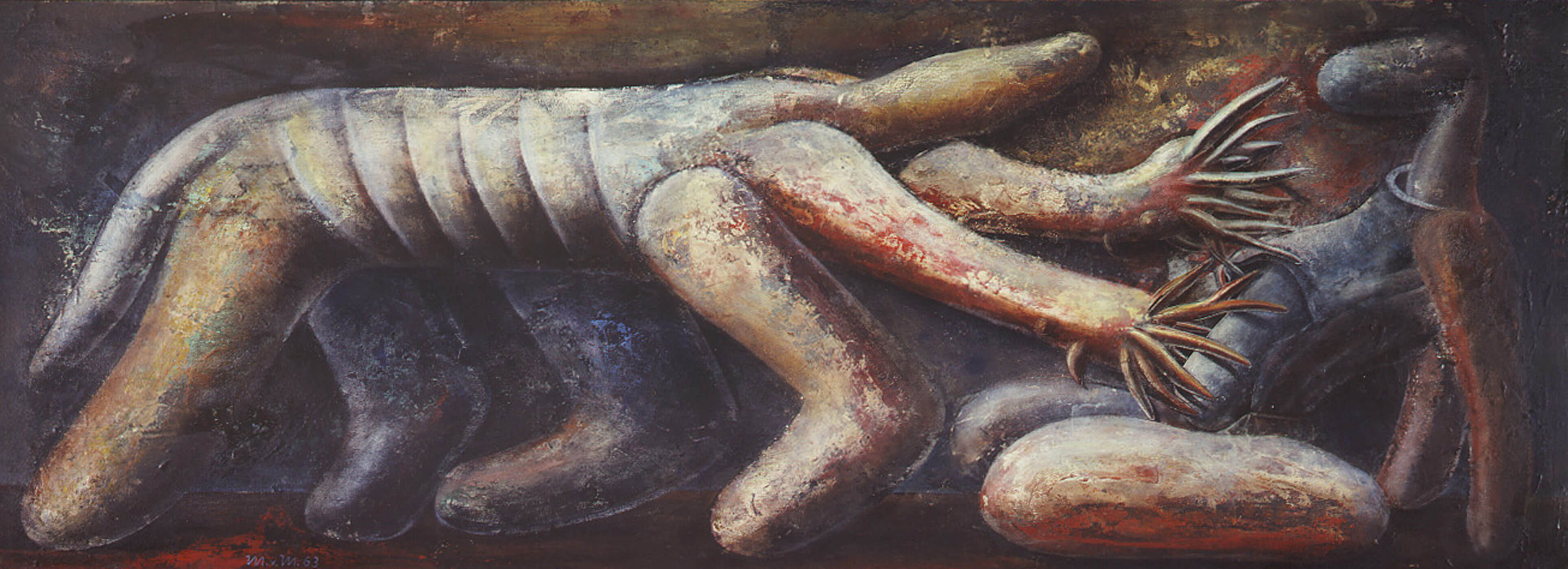 Max Von Moos, Die Angst, 1963, Kunstmuseum Luzern, Depositum der Stadt Luzern