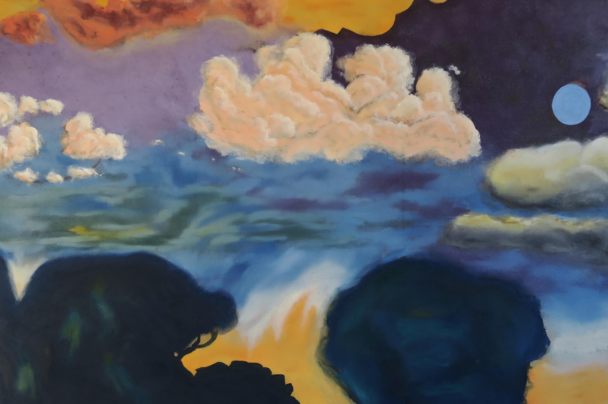 Yann Stéphane Bisso, En second lieu ..., 2025, 100 × 450 cm (Detail), Courtesy of the artist