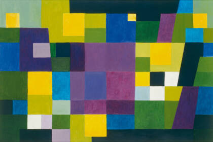 Johannes Itten, Vor Ostern, 1966, Öl auf Leinwand, 100 × 150 cm, Kunstmuseum Luzern, Eigentum der Schweizerischen Eidgenossenschaft, Bundesamt für Kultur, Bern