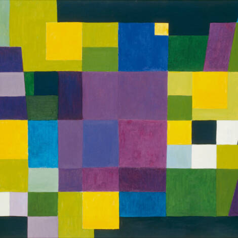 Johannes Itten, Vor Ostern, 1966, Öl auf Leinwand, 100 × 150 cm, Kunstmuseum Luzern, Eigentum der Schweizerischen Eidgenossenschaft, Bundesamt für Kultur, Bern