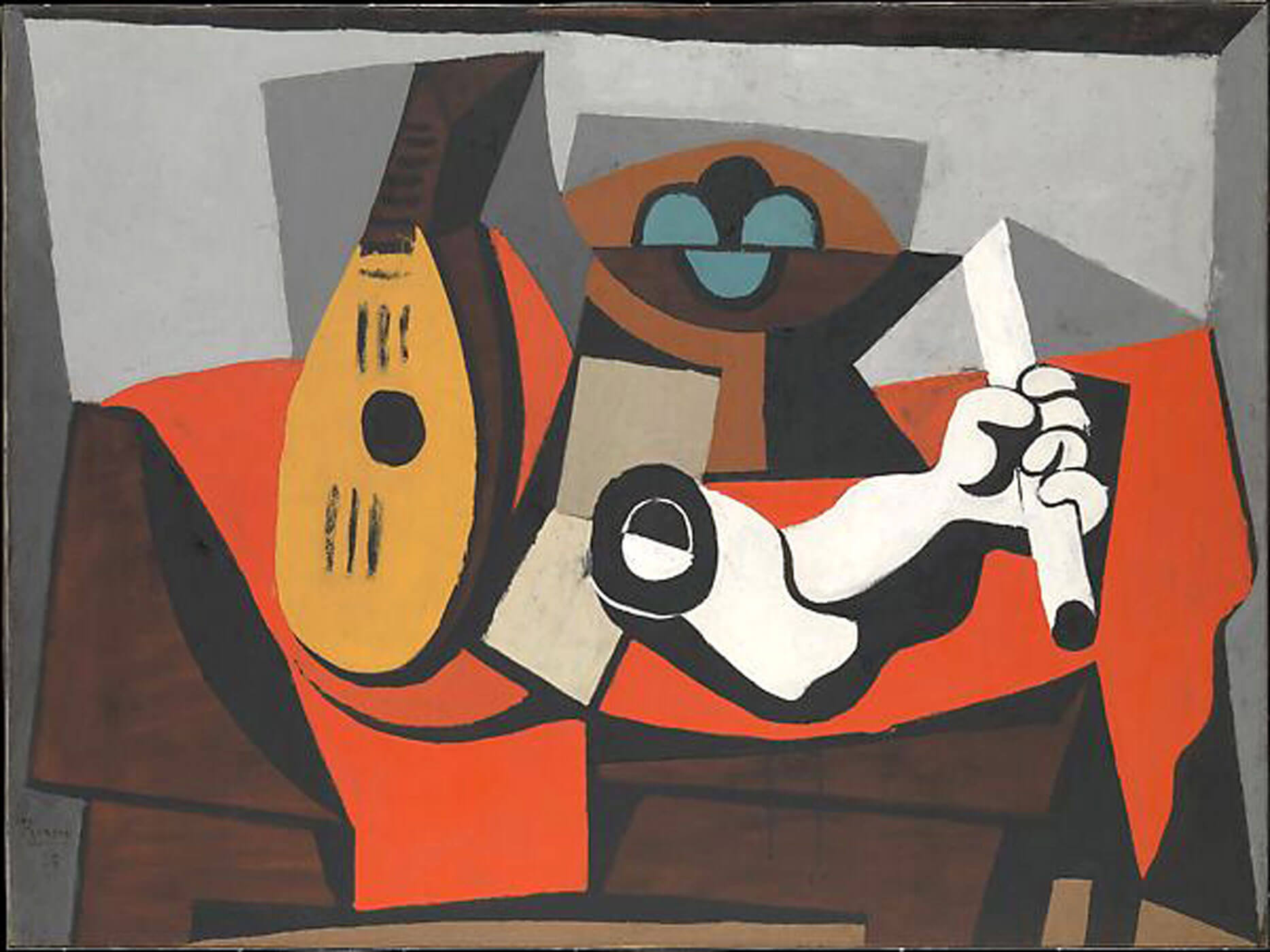 Pablo Picasso, Mandolin, Fruit Bowl, and Plaster Arm, 1925, Öl auf Leinwand, 97.8 130 cm, Bequest of Florene M. Schoenborn, 1995, © 2025 ProLitteris, Zürich