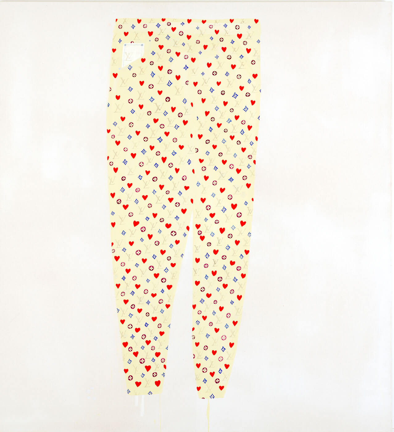 Sereina Steinemann, Hose, 2024/2025, Acryl auf Baumwolle, 140 × 130 cm, Courtesy of the artist