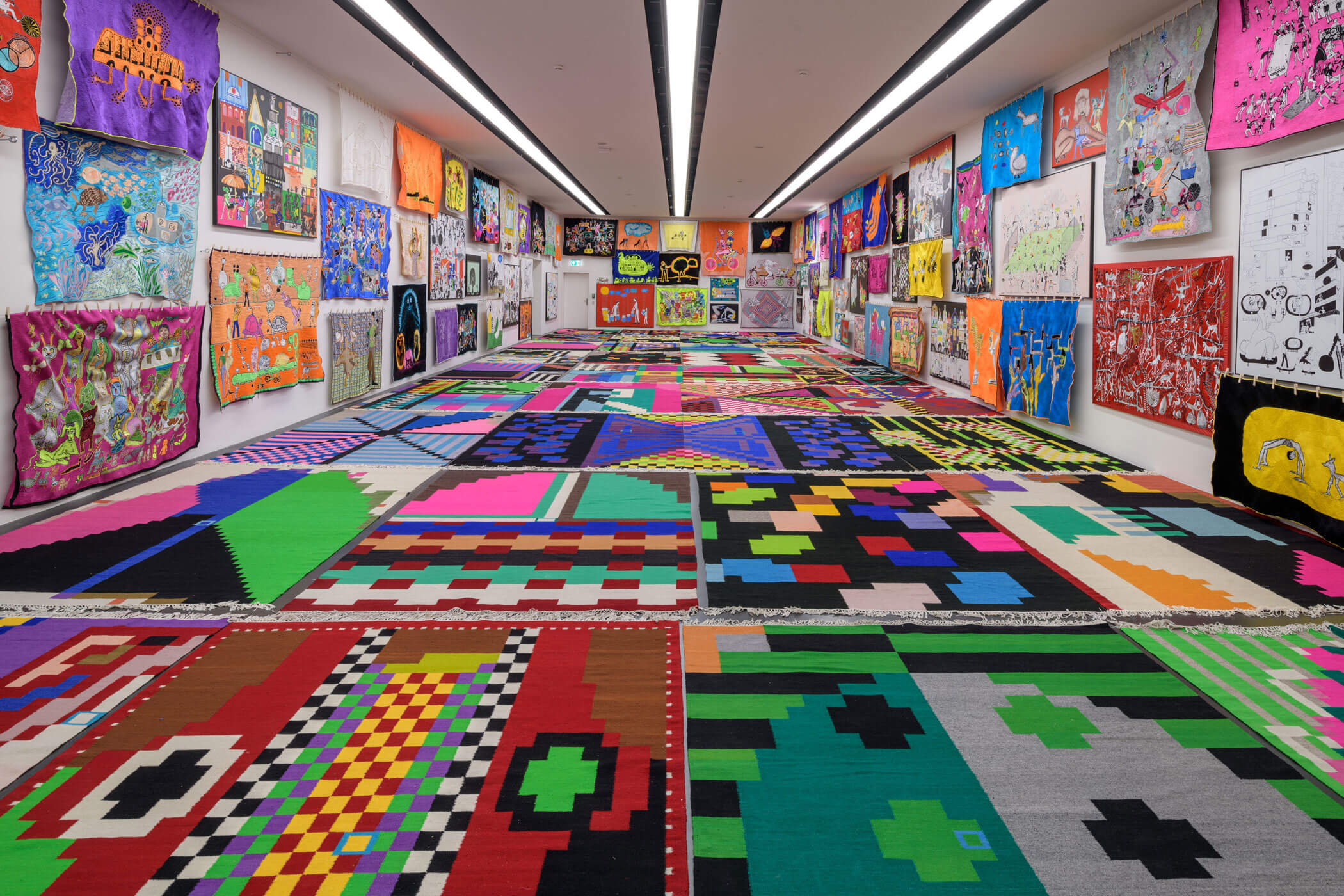 Ausstellungsansicht Jakup Ferri. we, we or me, Kunstmuseum Luzern, 2023, Foto: Marc Latzel