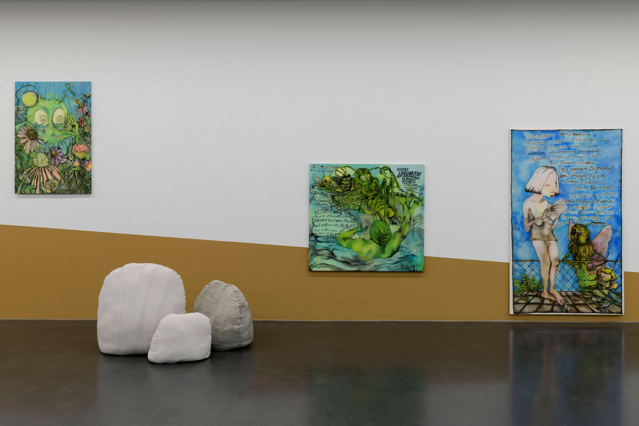 Constanza Giuliani. Was steckt im Körper der Poetin?, Ausstellungsansicht Kunstmuseum Luzern, 2024, Foto: Marc Latzel