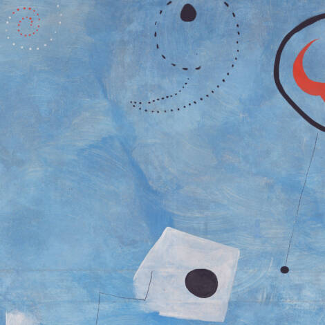 Joan Miró, Peinture, 1925, Öl auf Leinwand, 116 × 89 cm, Bayerische Staatsgemäldesammlungen, München – Pinakothek der Moderne, Foto: Sibylle Forster, Bayerische Staatsgemäldesammlungen © Successió Miró / 2025, ProLitteris, Zurich