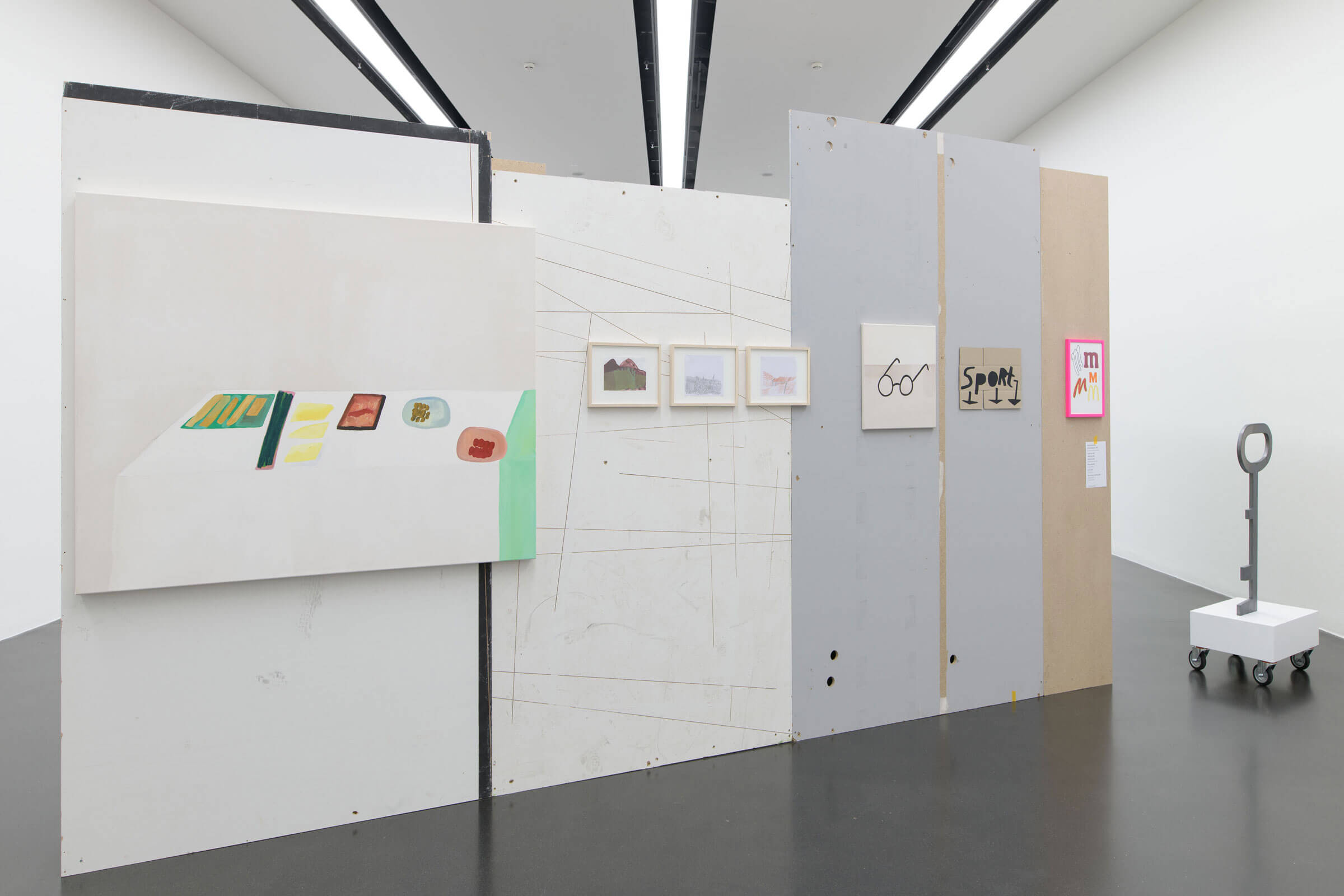 Ausstellungsansicht spot on Sereina Steinemann, in Kooperation mit Kommission Bildende Kunst Stadt Luzern, Kunstmuseum Luzern, 2025, Foto: Marc Latzel