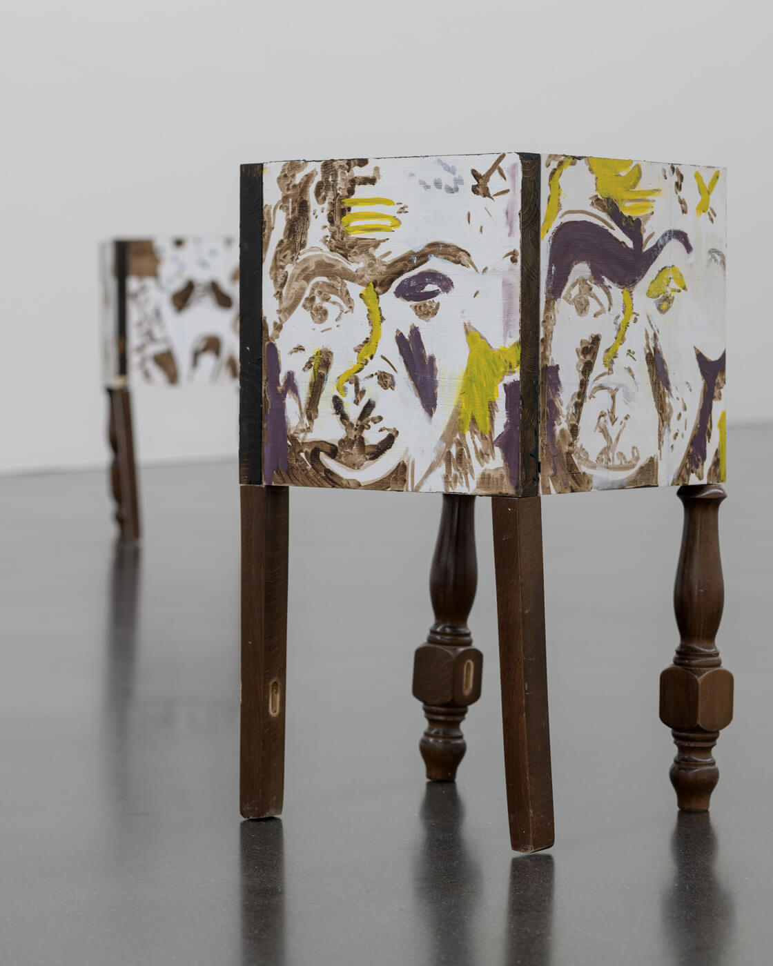 Ausstellungsansicht Yann Stéphane Bisso. Mosaïque, présence, absence, Kiefer Hablitzel | Göhner Kunstpreis 2024, Kunstmuseum Luzern, 2025, Foto: Marc Latzel