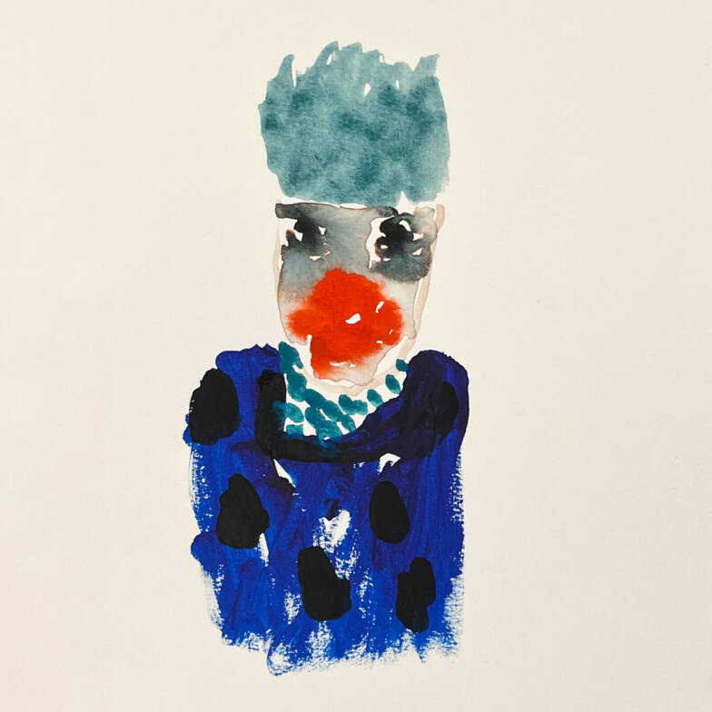 Brian Dawn Chalkley, Ohne Titel, aus der Serie Missing, 2025, Aquarell auf Papier, 21 × 29.7 cm, Courtesy of the artist and Lungley Gallery, London